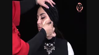 آرایش صورت مات با سایه چشم شاین دار | سایه چشم شاین اکلیلی