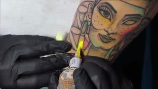 ویدئوی آموزشی تاتو بدن 09124021408