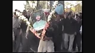 تشییع پاسدار شهید حاج رضا سنکی کاتب جوان قرآن کریم