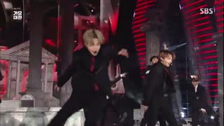 اجرای آهنگ Dionysus توسط بی تی اس در مراسم SBS 2019