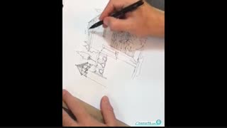 آموزش اسکیس در معماری - مرتضی صدیق
