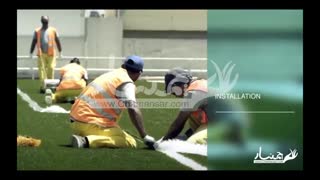 اجرای چمن مصنوعی فوتبالی