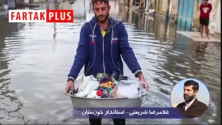 واکنش استاندار خوزستان به ویدئوی جنجالی:اینکه دستم را در آب بگیرند که نیفتم،کار خلاف شرعی است؟