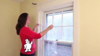 آموزش سریع ترین راه برای عایق بندی پنجره با پلاستیک عایق پنجره آسان مش