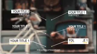 پروژه افتر افکت تایتل نوشته راهنما Call-Out Titles