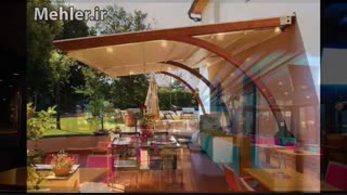 غلامحسینی 09300093935 فروشنده سایبان های تمام اتوماتیک تالار. رستوران. روفگاردن