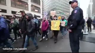 تظاهرات آمریکایی‌ها علیه جنگ‌افروزی ترامپ