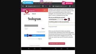 حذف پیج اینستاگرام ب صورت کامل